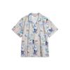 Li Ning X Disney Stitch Collaboration Disney Collaboration Series Stitch All Over Print Loose Fit Polo Shirt Men Shirts Wood-Grain ASHU243-4