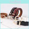 Womens Pu Leather Belt With Metal Pin Buckle For Fashion Casual And Office Wear