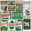 Wakefield Castrol Моторное масло Металлические жестяные вывески Настенная табличка Винтажный Арт Постер Картина Тарелка Заправка Паб Клуб Гараж Декор