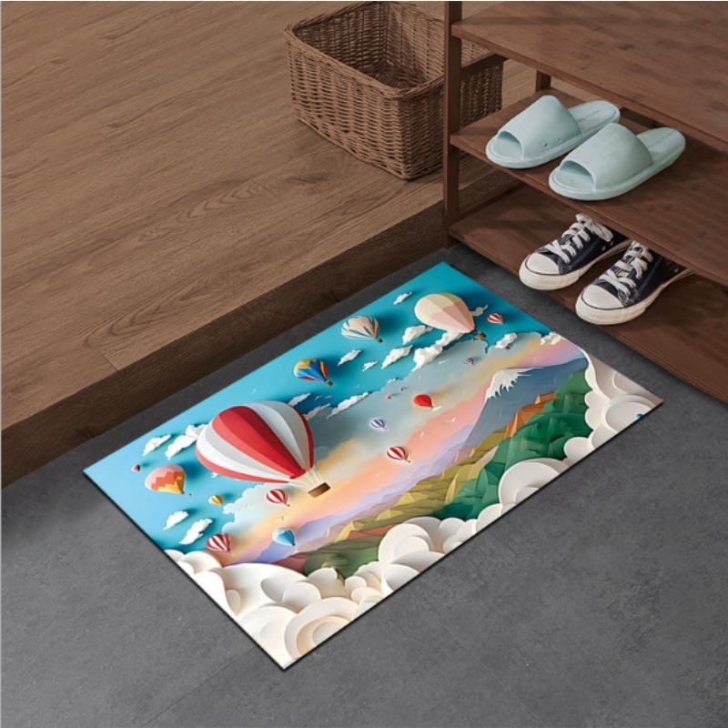 New Expanded Diatom Mud Mat Balloon Series Washroom Washroom Moisture-wicking Quick Dry Mat Slip-resistant Foot Mat