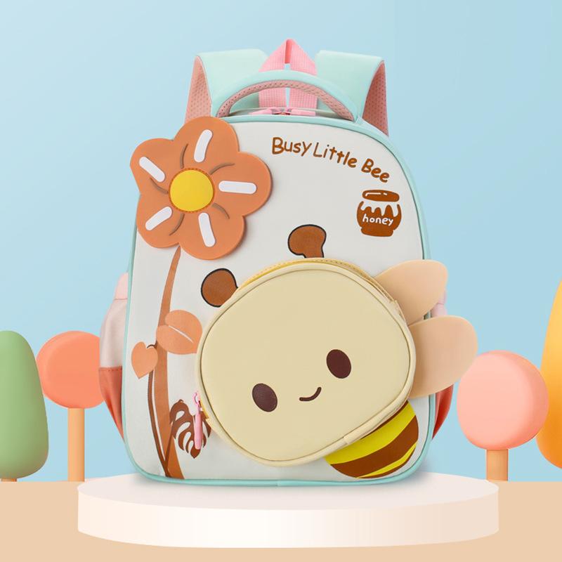 School Bag New Children's 3-6 Years Old Little Bee Lightweight Versatile Children's Backpack