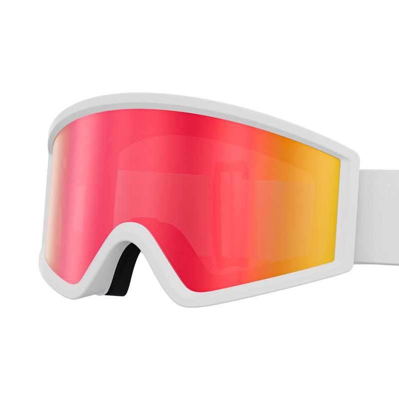 Cylindrical Double-Layer Anti-Fog Ski Goggles With Prescription Lens Insert UV Protection Windproof Snow Sports Eyewear