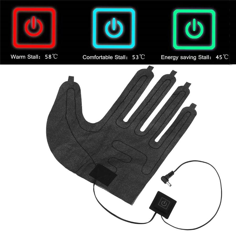 1PC Electric Heating Glove 3 Stalls Motorcycle Glove Adjsutable Winter Outdoor