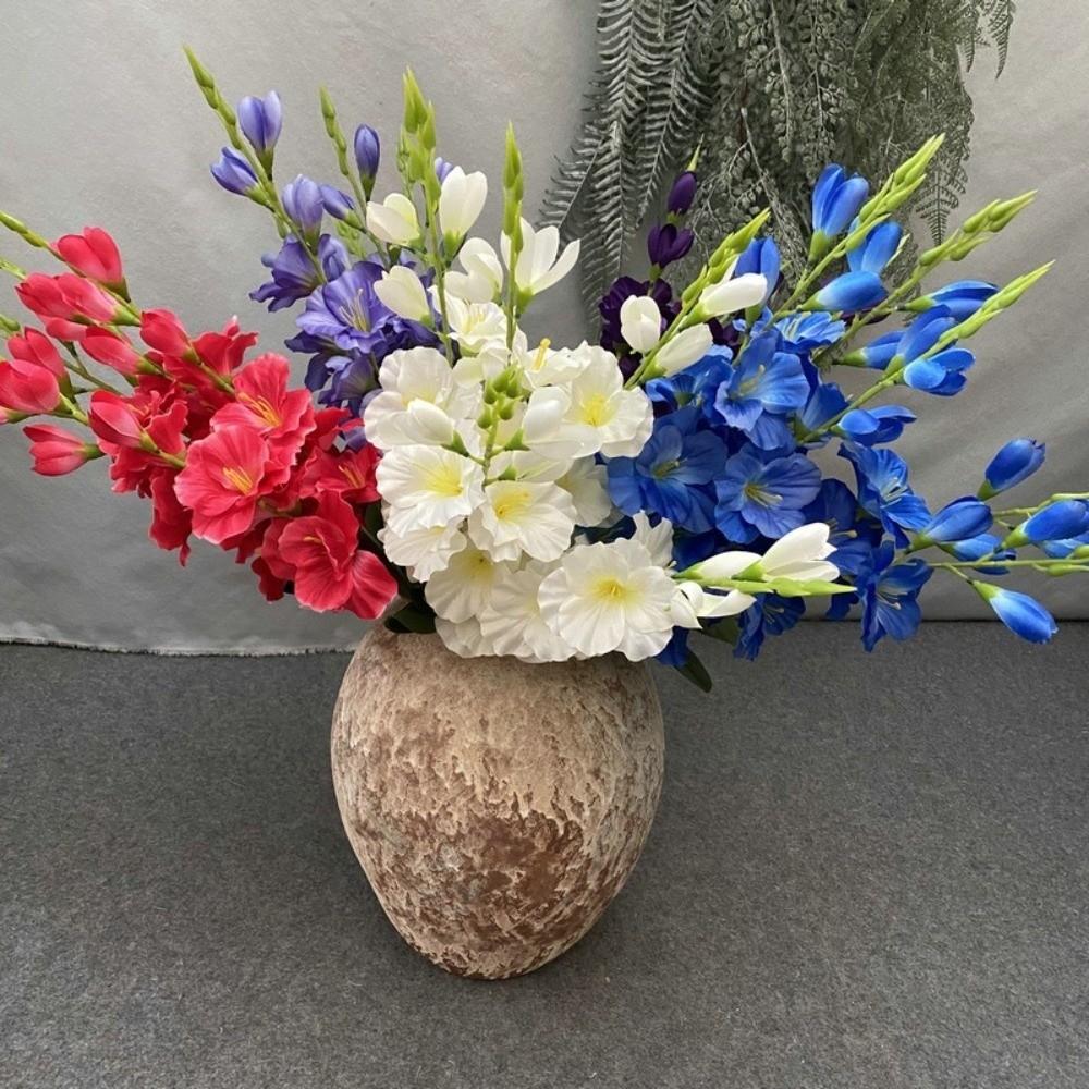 70cm Artificial Gladiolus Lifelike Fake Floral Decoration Artificial Flower Vase Arrangements