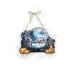 Creative Halloween Theme Spooky Ghost Paper Door Hanging Sign Front Door Porch Window Indoor Outdoor Party Scene Decor