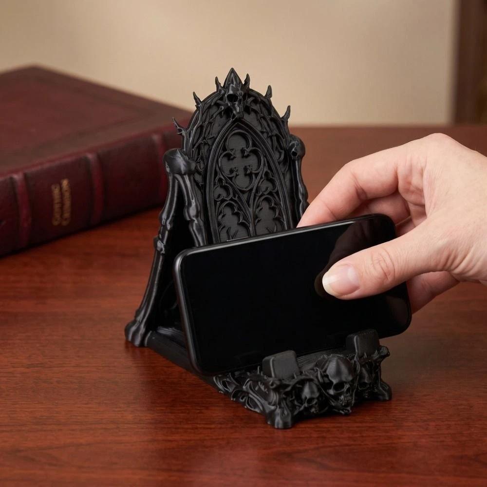 3D Printed Gothic Throne Ornament Universal Desktop Decoration Enthusiast Collection