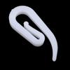 200PCS White Plastic Curtain Hooks Rings For Hanging Window Curtains In Home Office Car Durable Hangers Replacement Parts For Curtain Rods