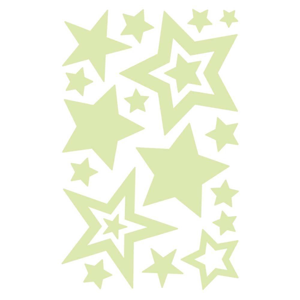 Home Decoration Glow In Dark Fluorescent Bubble Sticker 3D Luminous Decal Wall Art Stars Dots