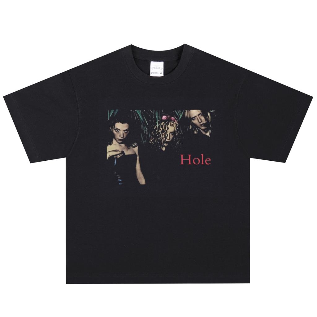 Hole T-Shirt, Soft Fabric Casual Daily Wear