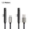 Кабель USB C для быстрой зарядки 240 В со встроенной подставкой для телефона, износостойкий, плетеный нейлон, кабель для передачи данных для дома и улицы