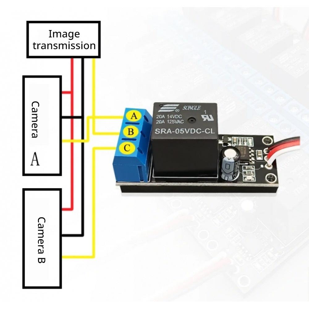 Одноканальный RC PWM переключатель-реле 20А Контроллер светодиодной подсветки Для RC самолета, автомобиля, лодки 1000-2000us Универсальный совместимый приемник