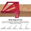 3D Multi-Angle Measuring Ruler Versatile Woodworking Tool Hole Rulers with Preset Angles for