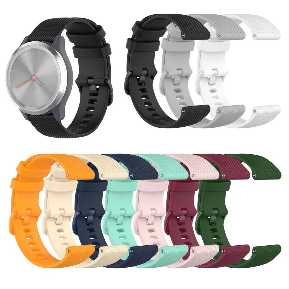 20 мм 22 мм Ремешок для Garmin Forerunner 265 165 255 245 Music Спортивный Браслет Venu 3 2 Sq/Active 5/Vivoactive 6 5 4 Силиконовый Ремешок