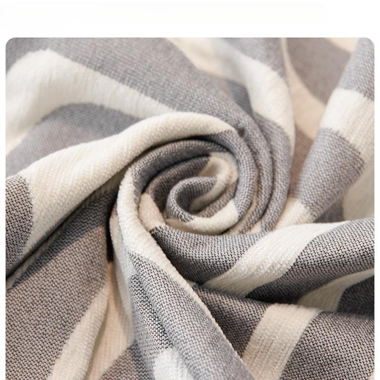 Полосатый зебровый узор Шенилловое диванное полотенце Четыре сезона Универсальный Всеобъемлющий Чехол на диван Пылезащитный чехол Гостиная Цельный диванный чехол Ткань