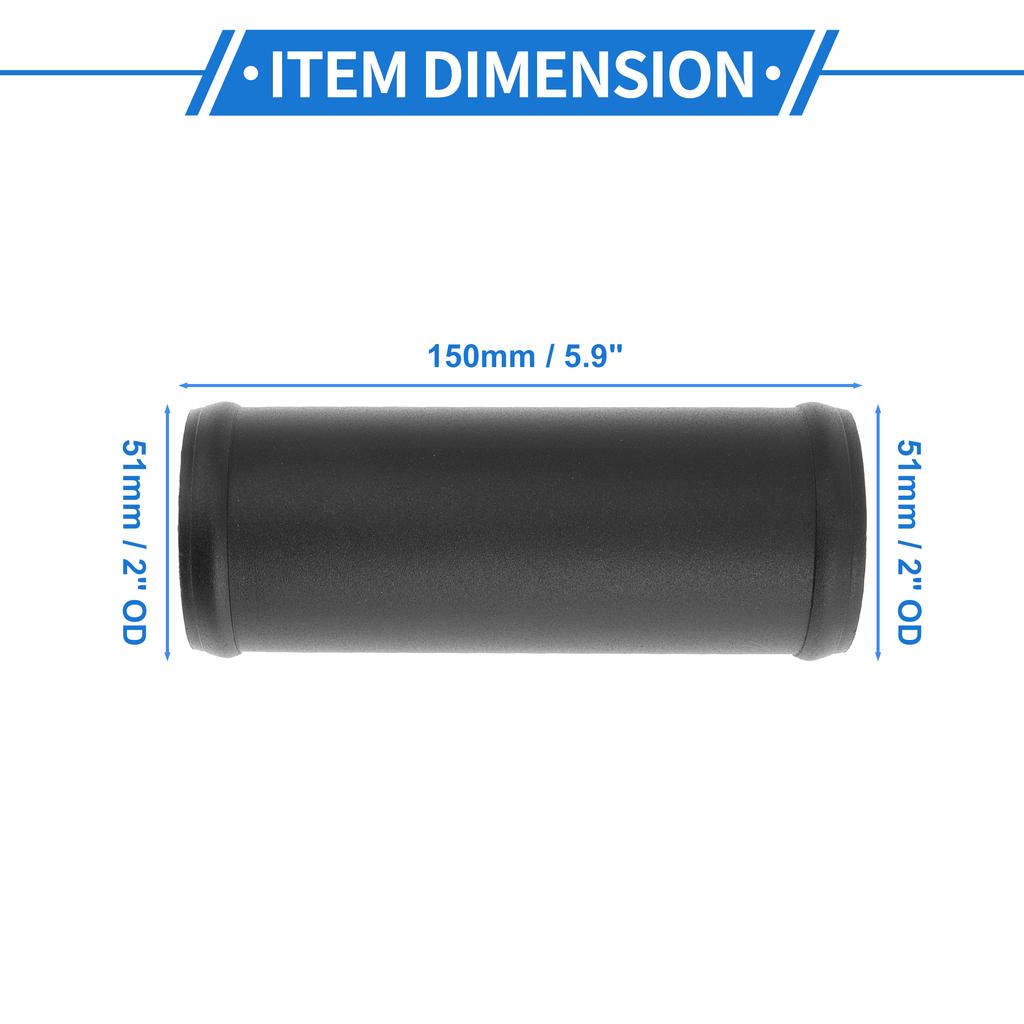 X Autohaux Universal Straight 6064 Aluminum Alloy Tube 51/57/64/76/83/89/95/102/127mm OD 150mm Length Air Intake Connection Hose