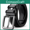 Classic Leather Men Belt With Vintage Style And Plant Motifs For Casual Business