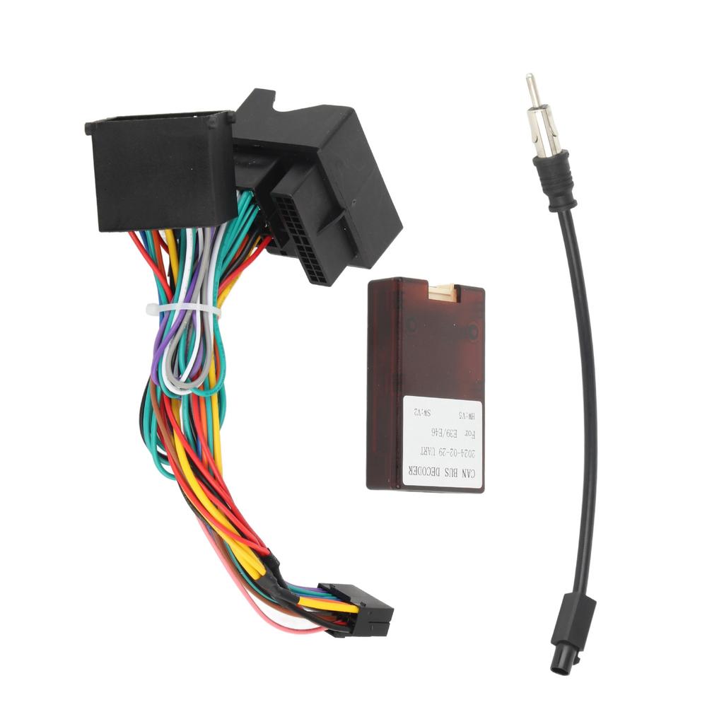 Car Power Cable Audio Wiring Harness Adapter with Canbus Box Replacement for F30 F10 X5 E46 E39 E53