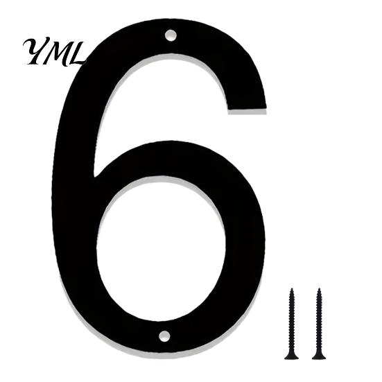 Wall Mount Address Number 3D House for Outside, Modern 0-9 Floating Numbers, Outdoor Mounted Numbers Weather-proof Metal Sign Door, Mailbox,