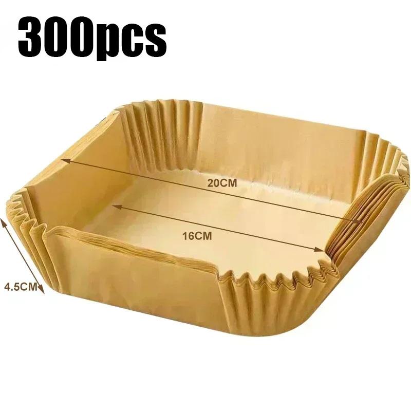 50 шт. Абсорбент жира для фритюрницы для бытовых противней с утолщенными силиконовыми бумажными прокладками