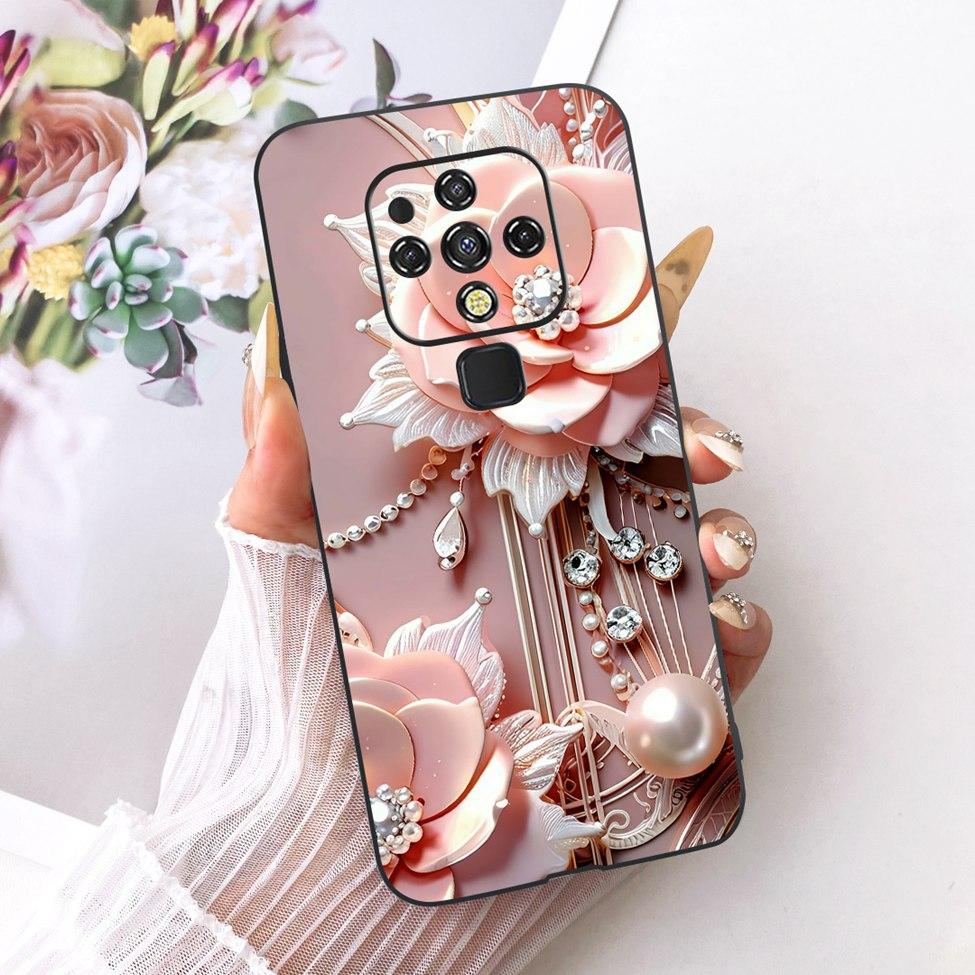 For Tecno Camon 16 CE7 CE7j CE9h Case For Tecno Camon 16 Pro Cover Cute Cat Fashion Butterfly Painted Casing