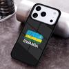 Rwanda Flag Phone Case For iPhone 17,16e,15,14,13,12,11,Mini,Pro,MAX soft Silicone Cover