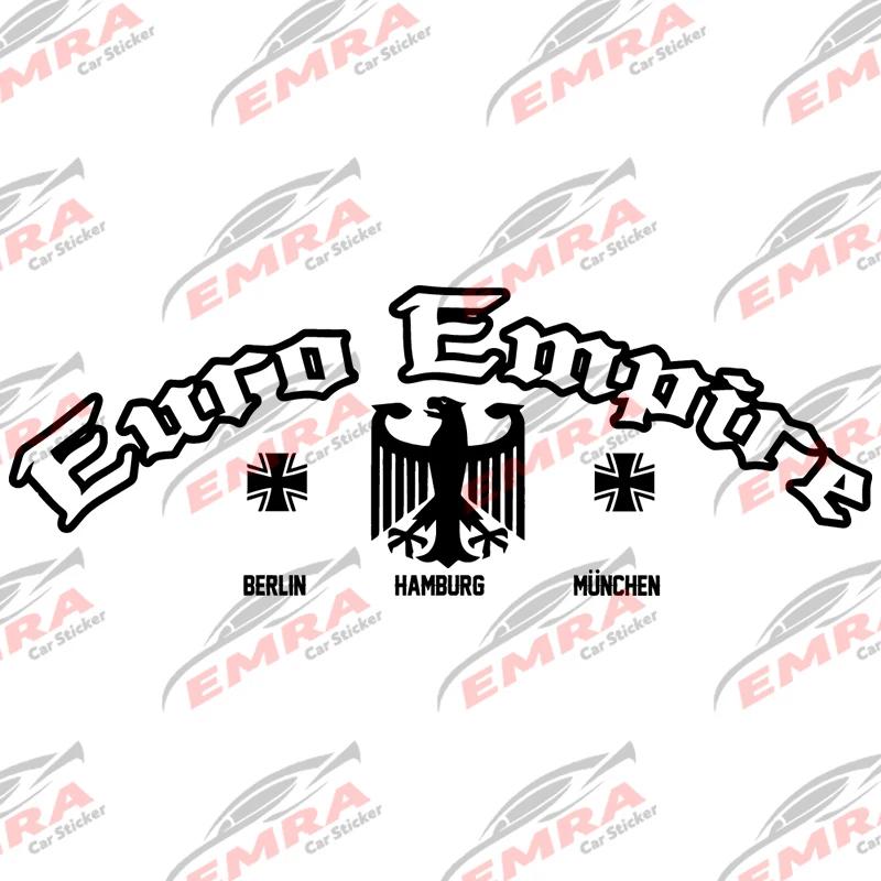 Текст Euro Empire для Наклейки на Автомобиль Баннер на Лобовое Стекло Декорация Заднего Стекла Внешние Аксессуары Водонепроницаемые ПВХ Виниловые Наклейки