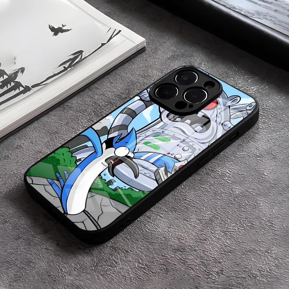 Мультяшный чехол для телефона 'Друзья' Для IPhone 17 15 Pro Max 12 16 14 Plus 11 13 Pro X XR XS 7 8 Plus SE Стеклянная крышка