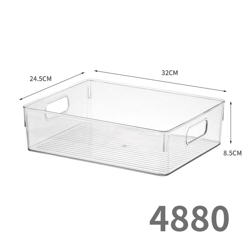 Transparent Mirrored Cabinet Drawer: Slim Storage Box for Cosmetics, Lipstick, Toiletries, Stationery, and Brushes with Lid