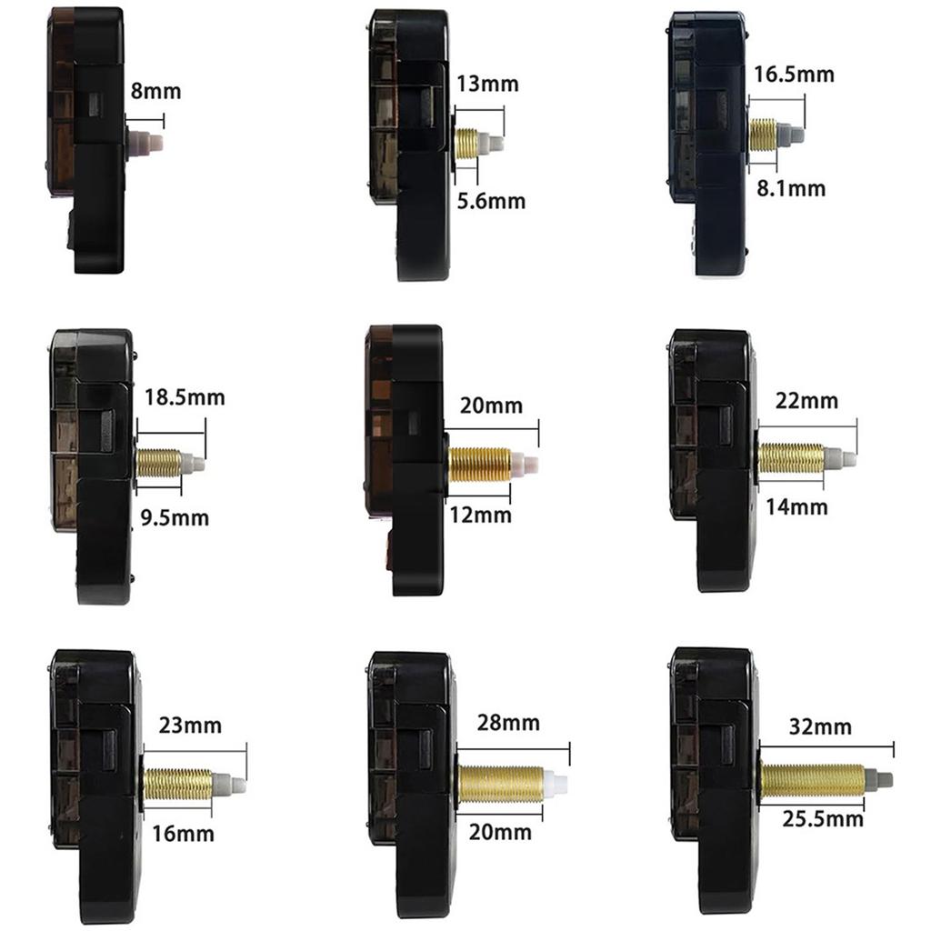 Кварцевый механизм часового механизма для настенных часов, запасные части, работающие от батареек, бесшумные комплекты для замены часового мотора