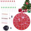 NE555 LED Christmas Tree Decoration Red and Green LED Blinking PCB Soldering DIY Kit Flashing Lights Soldering Practice Board