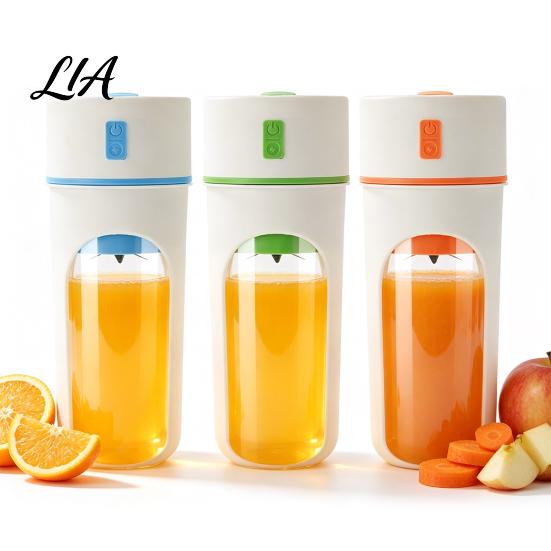Rechargeable Fruit Mixer for Office Portable Personal Blender Cup, 480ml Capacity USB Juicer, Compact Small Juice Maker Camping 35 Second Fast Juicing