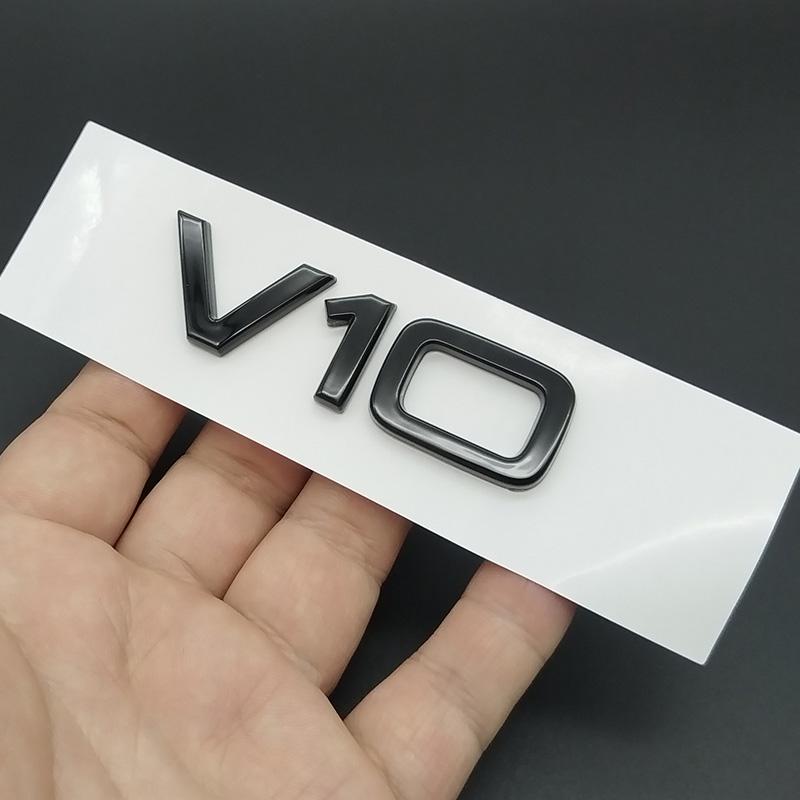 3D ABS Хромированный Черный Логотип V6T V8T V10 W12 Шильдик Буквы Значок Наклейка на Автомобиль Для Audi A6 A7 S4 S5 S6 S7 Q7 A8 R8 SQ5 TT Аксессуары
