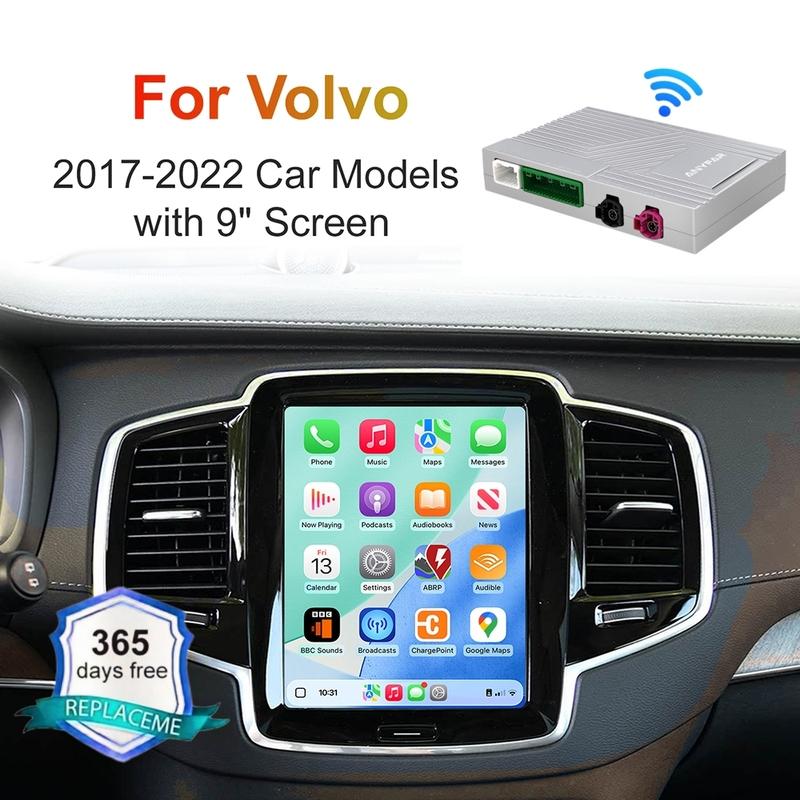 Беспроводной CarPlay Android Auto Комплект для дооснащения Декодер Коробка Интерфейс CarPlay Для Volvo V60 V90 S60 XC40 XC60 XC90 S60 S90 2017-2022