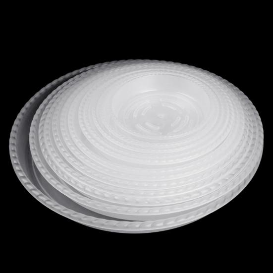 10шт пластиковые цветочные горшки поддоны прозрачные круглые формы креативный декор тарелок