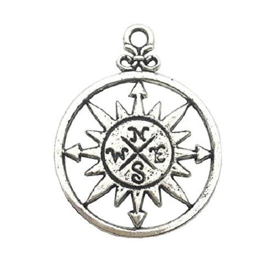 50 Pcs Craft Supplies Nautical Ship Wheel Anchor Lig Charms Pendants for Crafting, Jewelry Findings Making Accessory For fIY Necklace Bracelet
