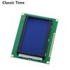 128*64 точек желто-зеленый ЖК-модуль 5 В синий экран 12864 ЖК-дисплей с подсветкой ST7920 параллельный порт LCD12864