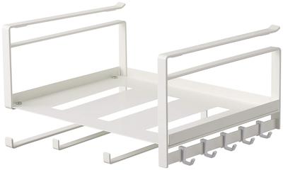 Многофункциональная полка для шкафов Yamazaki Jitsugyo 4746, белая, прибл.. W30.5XD24.5XH18cm, Тарелка, Кухонное хранилище, Держатель для кухонной бумаги