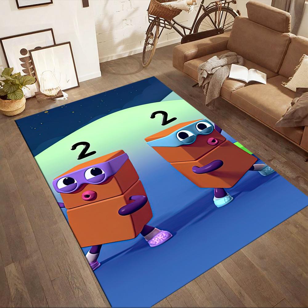 Numberblocks Area Rug Suitable for Decorate room Hallway Foyer Entryway Antislip Carpet Office home decor Best for Christmas