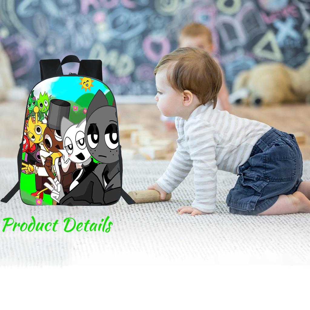 Large-capacity Backpack For Primary And Secondary School Students, Cartoon Shoulder Bag And Pencil Case For Children