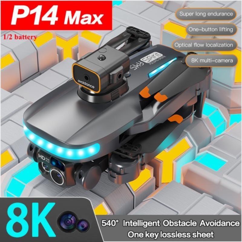Новый мини-дрон P14, 4k, профессиональная 8K HD камера, предотвращение препятствий, аэрофотосъемка, складной квадрокоптер с оптическим потоком, подарки, игрушки