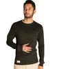 Schott ARMY RIB LS T-SHIRT, Мужская XL, 410, Угольный, 782-5230012