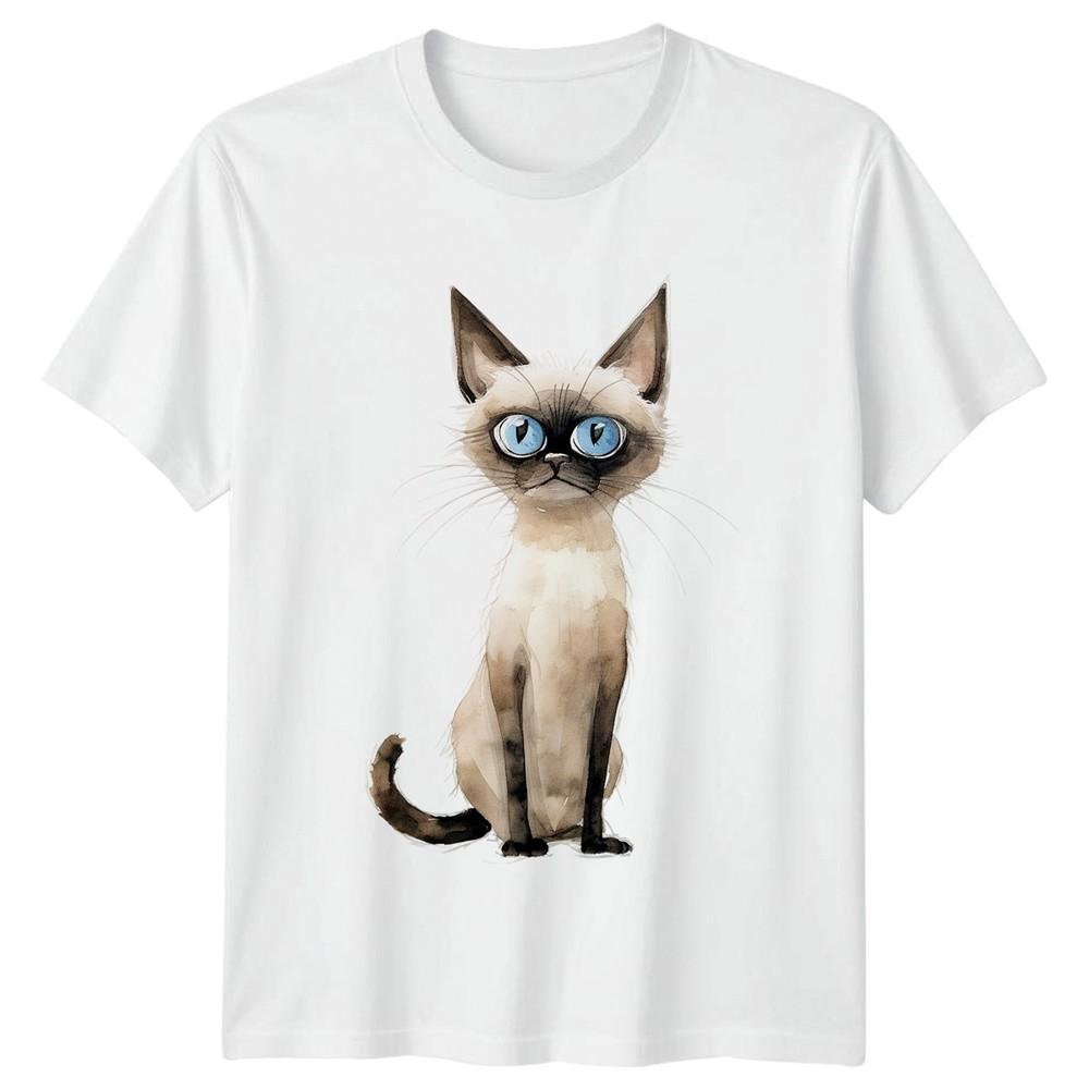 Funny Siamese Cat TShirt Siamese Cat Cats Birthday Gift For Him And Her