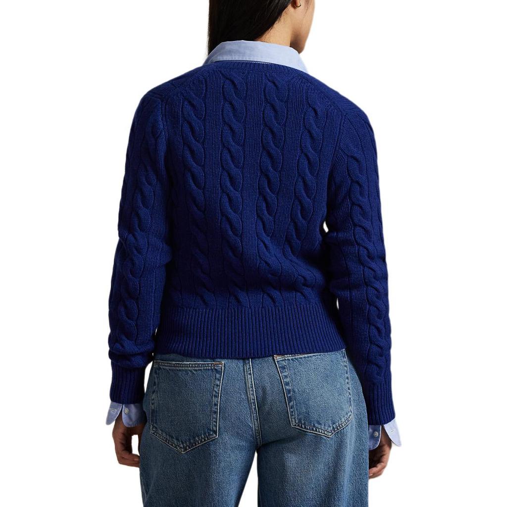 Polo Ralph Lauren Кардиган женский тонкой вязки с косами облегающего кроя WMPOSWENDW20493-410