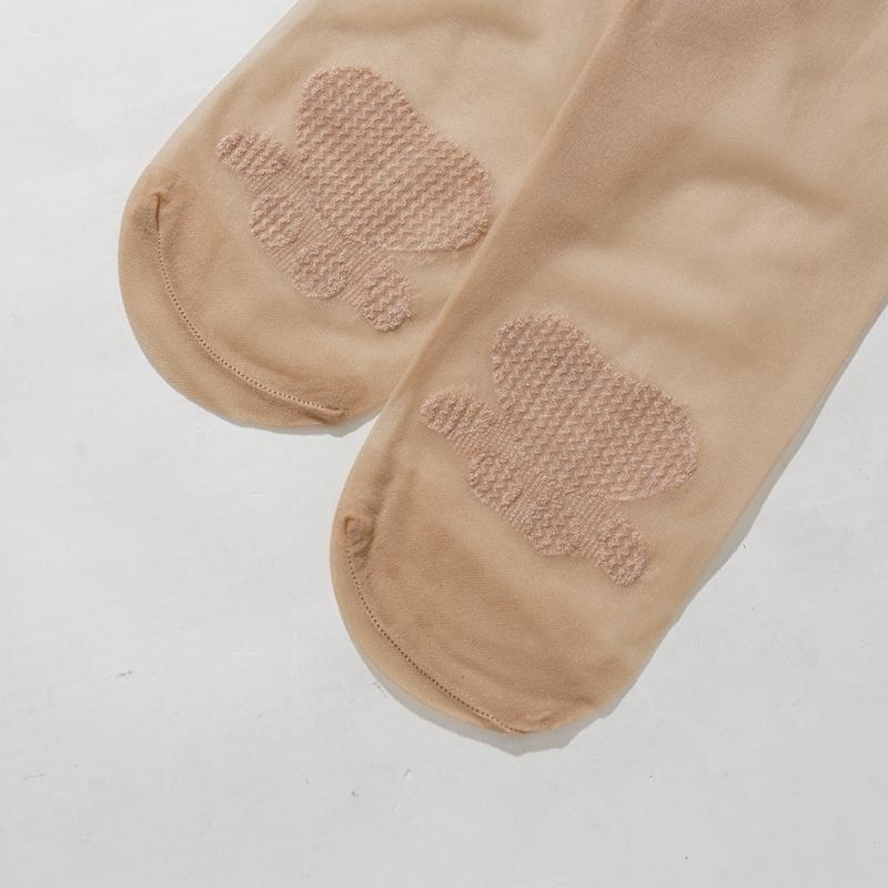 Женские гольфы до колена для кондиционируемых помещений Тонкие бесшовные чулки выше колена с рисунком «лапки кошки» Противоскользящие, устойчивые к зацепкам