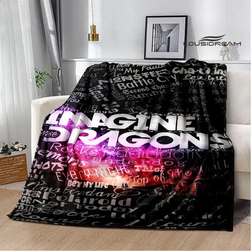 Одеяла с принтом рок-группы Imagine Dragons, фланелевое теплое одеяло, мягкое уютное одеяло, дорожные одеяла, подкладка для кровати, подарок на день рождения