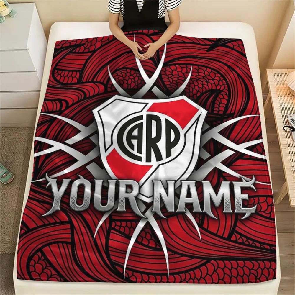 1PC Dragon Crest Custom Name Patterned Flannel Blanket Suitable For All Seasons For Home Decor Warmth And Comfort Gifts Holiday Present