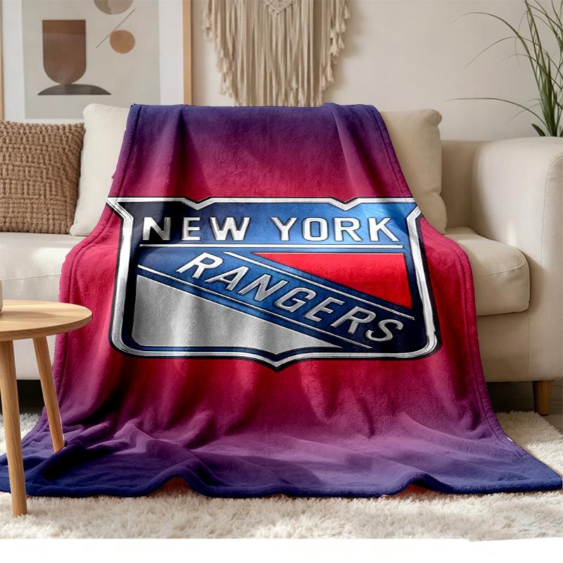 New York Rangers Soft and comfortable flannel Suitable for sofas living rooms outdoor camping travel and also makes a great anniversary gif