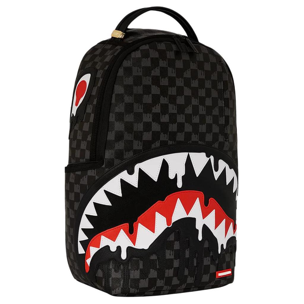 Sprayground Рюкзак из искусственной кожи с логотипом в виде пасти акулы, унисекс, черный 46645982134459