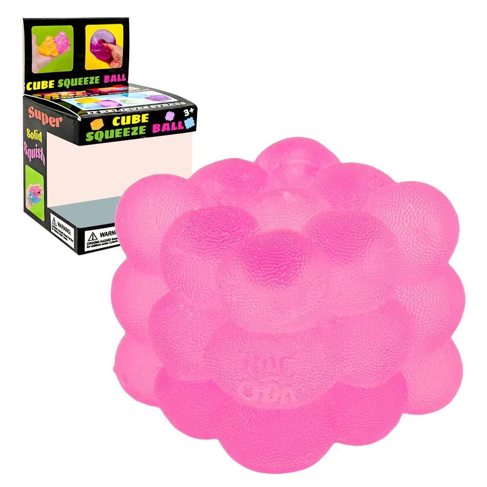 4 шт. 3D Музыкальная игрушка-антистресс в форме конфеты, сжимаемая, для взрослых и детей, Сенсорный куб для снятия стресса, Декомпрессия