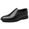 Leather shoes men's summer breathable sandals business dress men's shoes dad shoes hole shoes